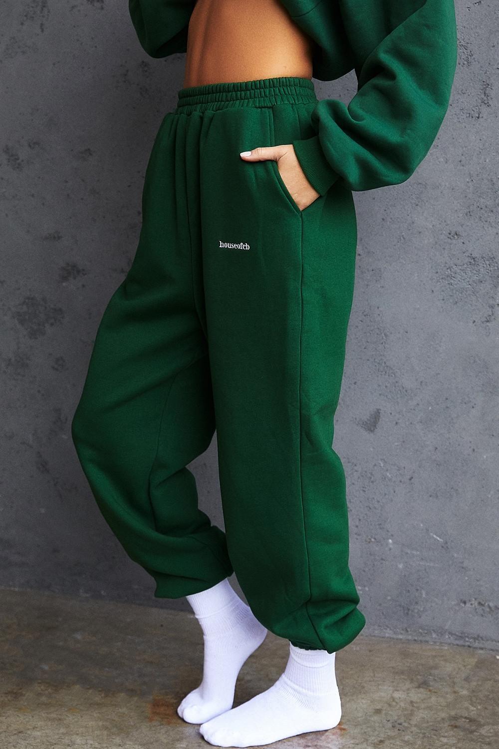 Sky Green Fleece Back Jogging Trousers Product Image