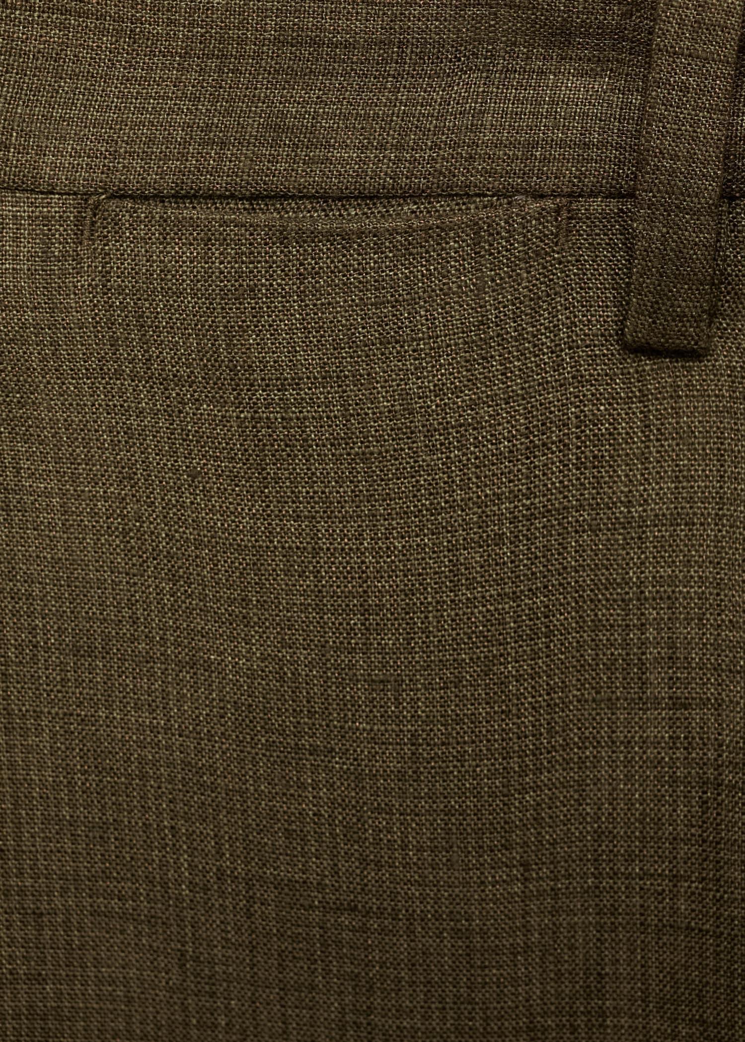 Amalfi 100% linen slim-fit suit pants - Men | MANGO USA Product Image