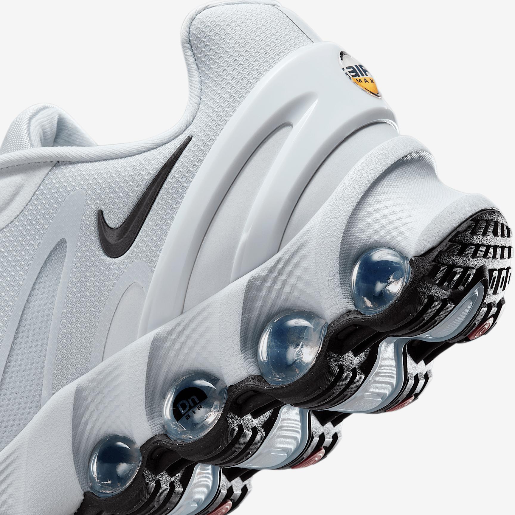 Nike Mens Air Max Dn8 Casual Shoes in Pure Platinum/Pure Platinum/Black Product Image