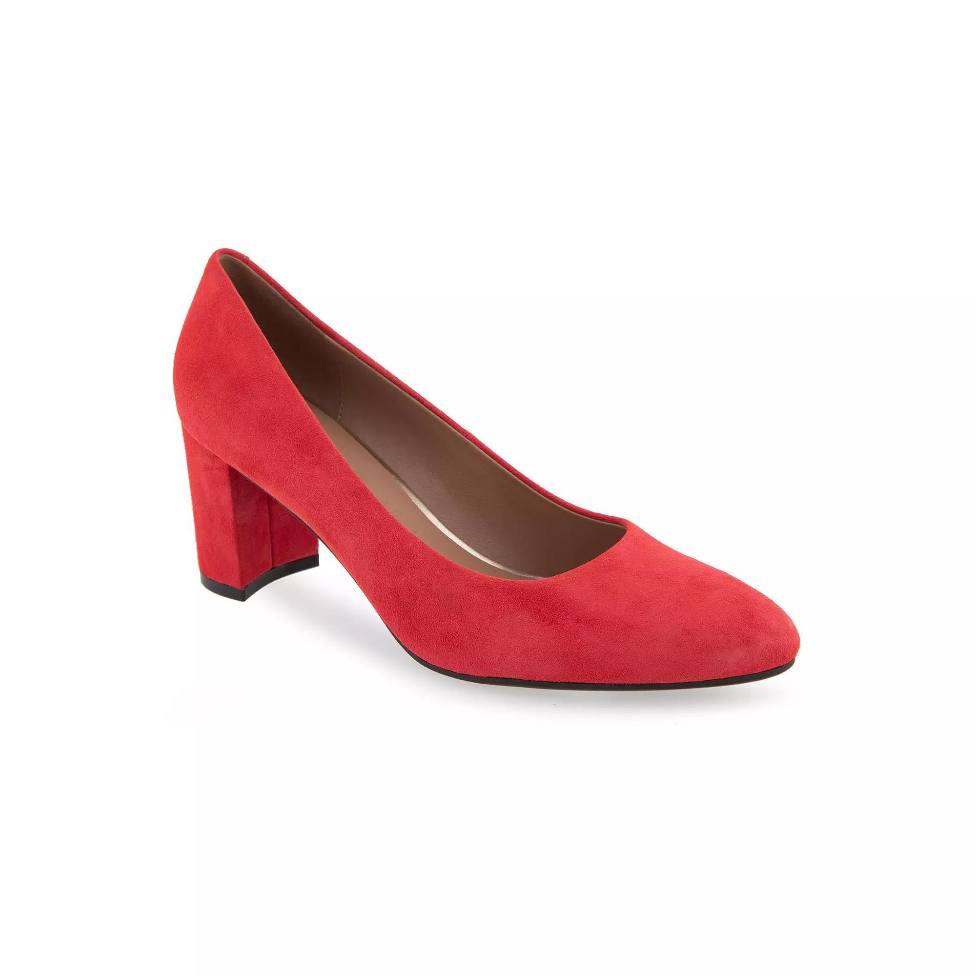 Aerosoles Betsy Women's Suede Dress Pumps, Size: 7.5, Red Product Image