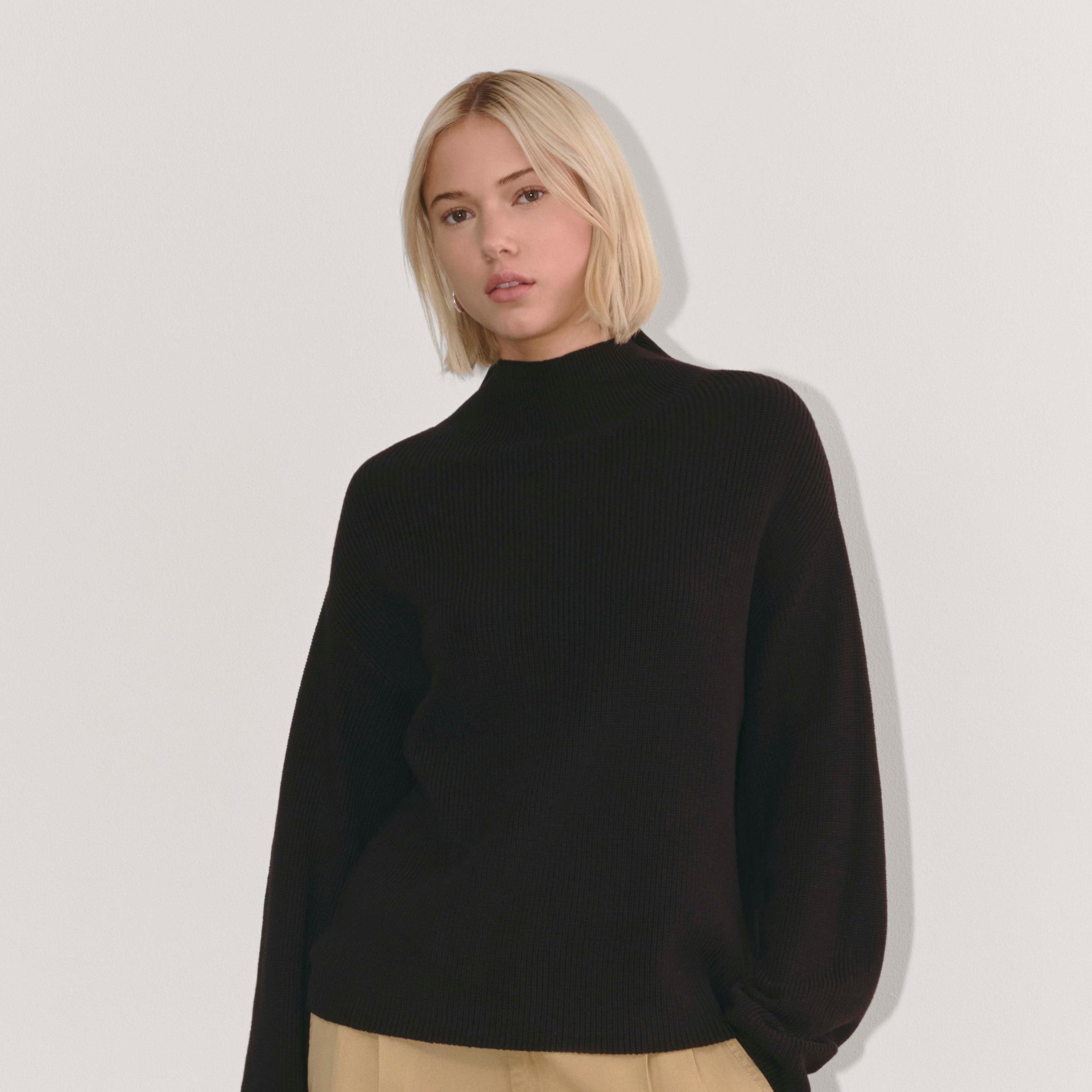 The Slouchy Funnel Neck in Everyday Cotton Product Image