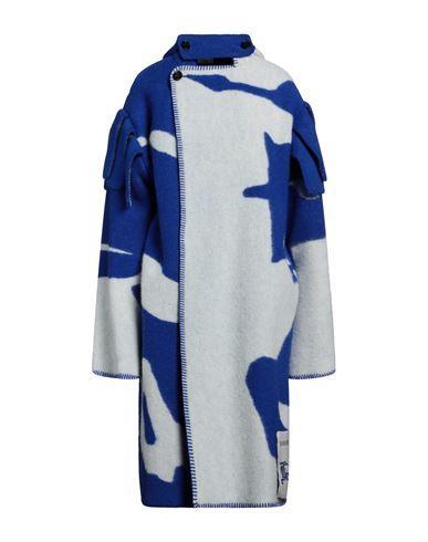BURBERRY Woman Coat Bright Blue Size S Wool Product Image