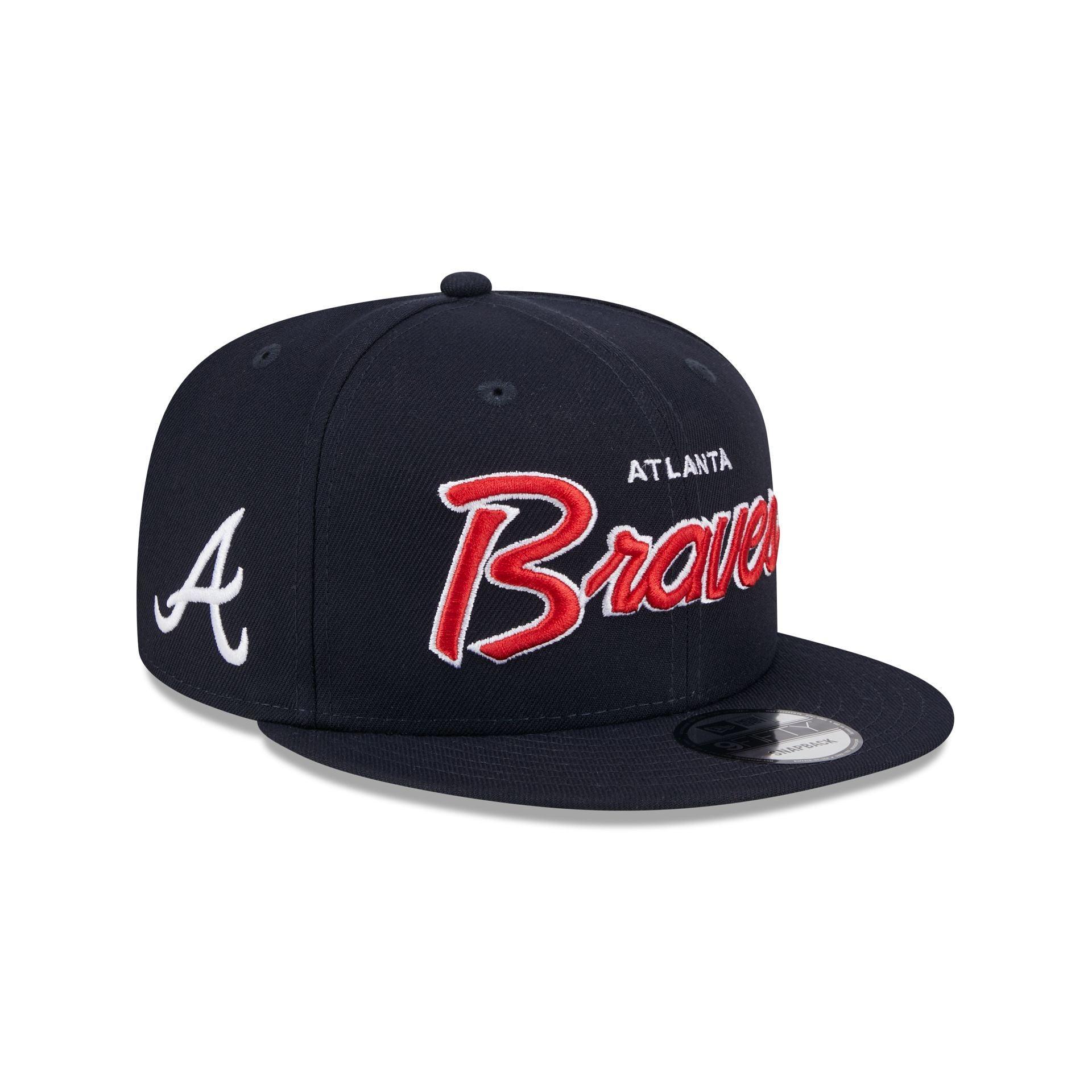 Atlanta Braves Wordmark 9FIFTY Snapback Hat Male Product Image