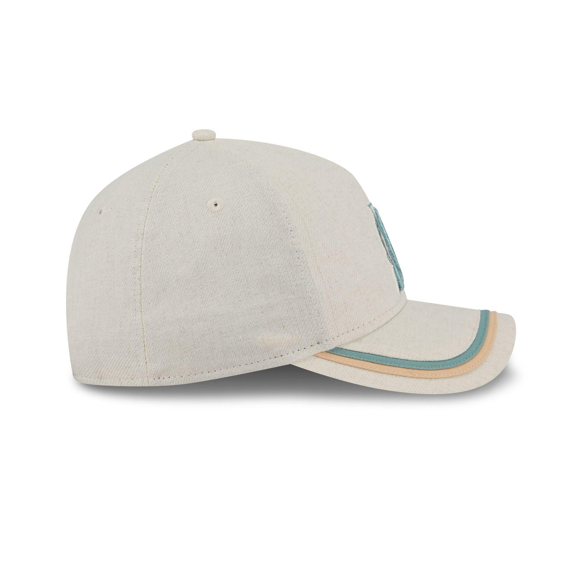 Miami Marlins Neutral Hemp 9FORTY M-Crown A-Frame Adjustable Hat Male Product Image
