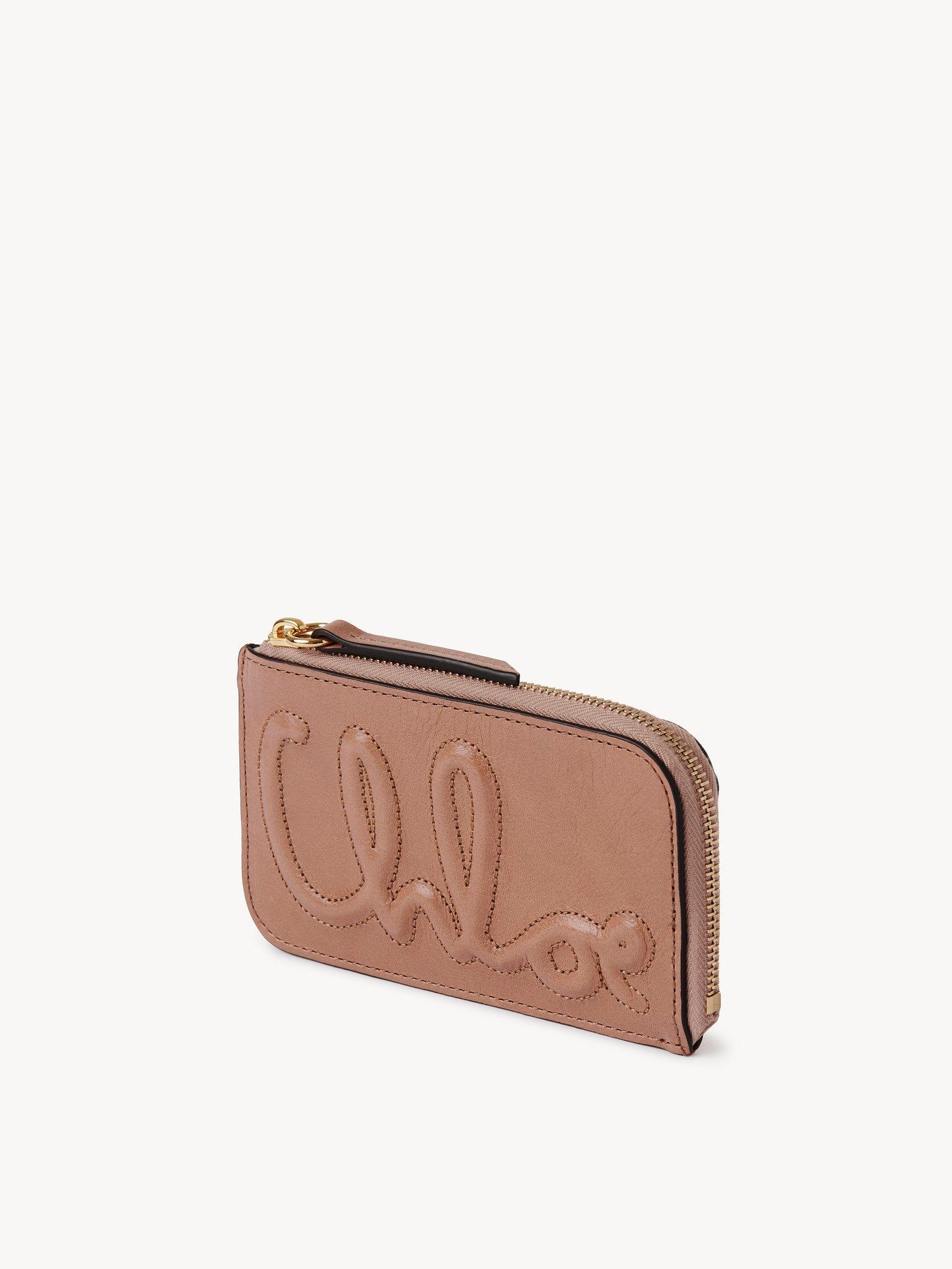 C Chloé small purse with card slots in shiny leather Product Image