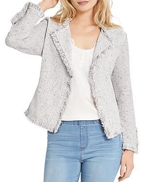 Nic+Zoe Fringe Mix Knit Jacket Product Image