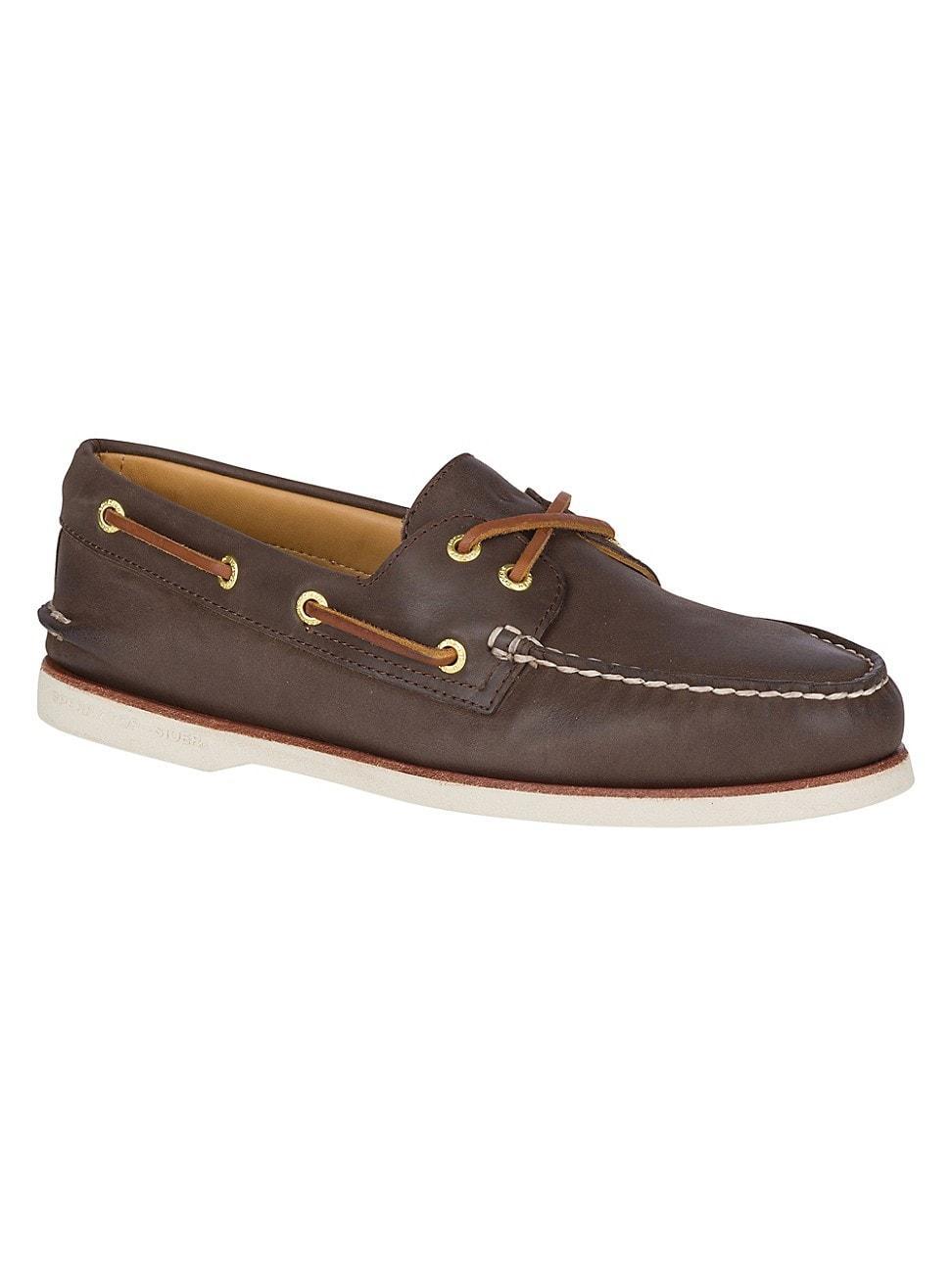 Sperry Mens Top-Sider Gold Authentic Original 2-Eye Water Resistant Boat Shoes Product Image