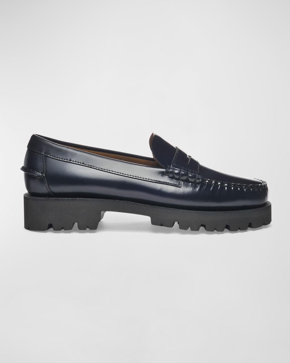 Dan Casual Lug-Sole Penny Loafers Product Image