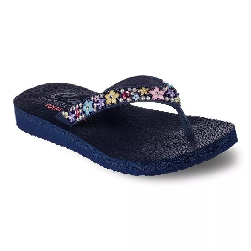 Skechers Cali® Meditation Dancing Daisy Women's Thong Sandals, Size: 6, Blue Product Image