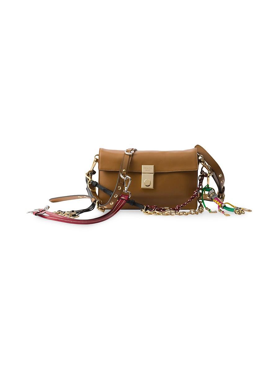 Womens Prada Soft Sound Small Leather Shoulder Bag Product Image