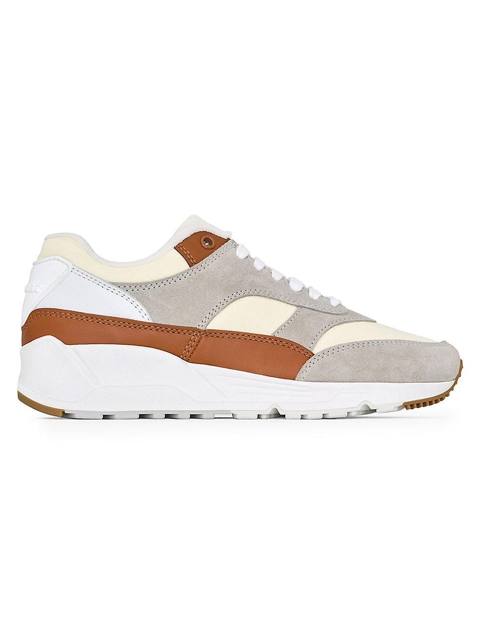 Mens Bump Sneakers In Nylon, Suede And Leather Product Image