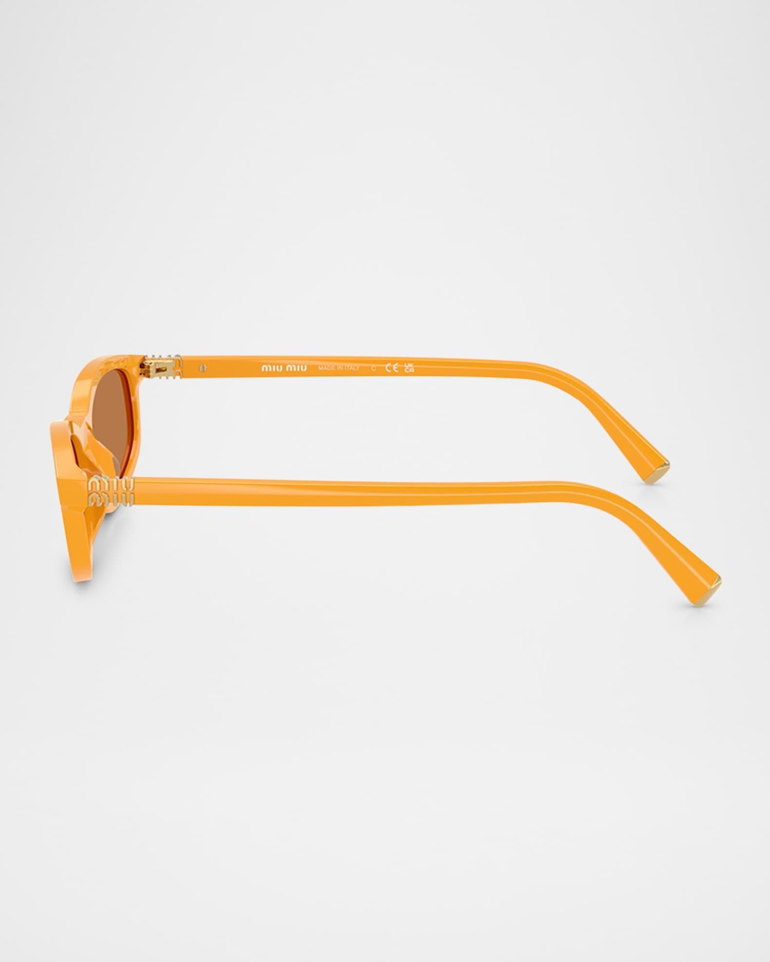 MU A06S Acetate Oval Sunglasses Product Image