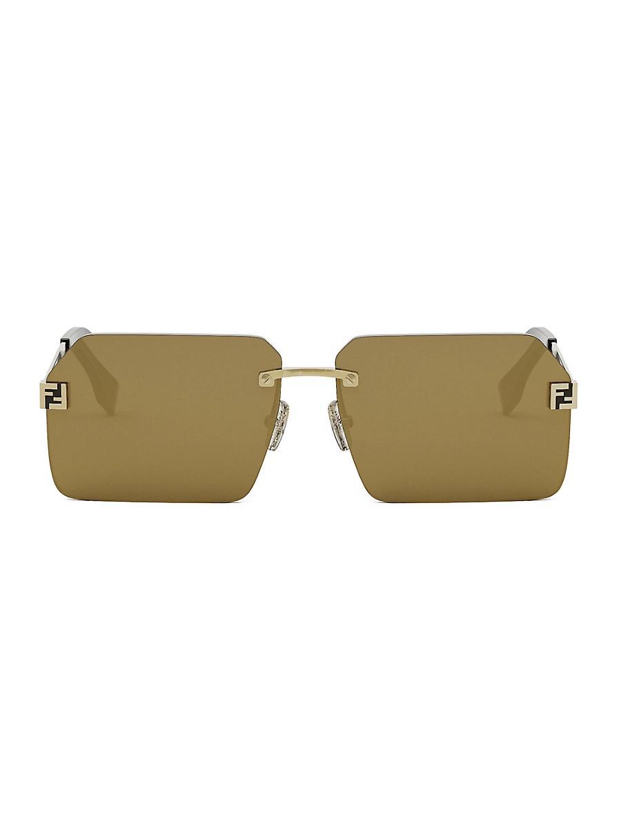Mens Fendigraphy Rectangular Sunglasses Product Image
