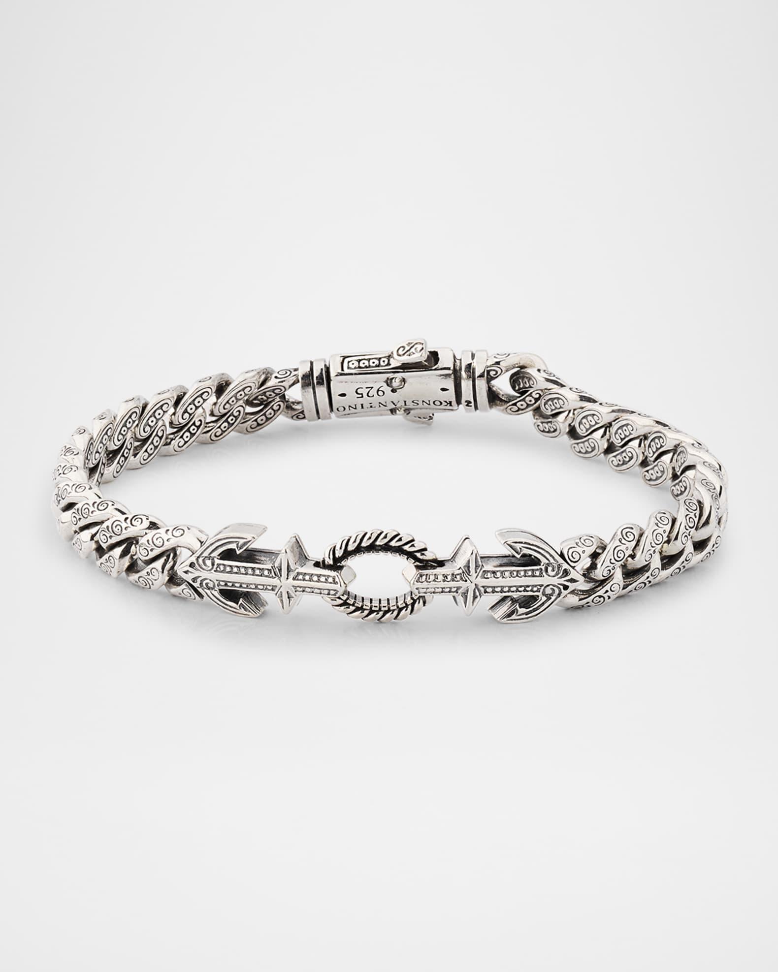 Mens Hydra Sterling Silver Bracelet Product Image