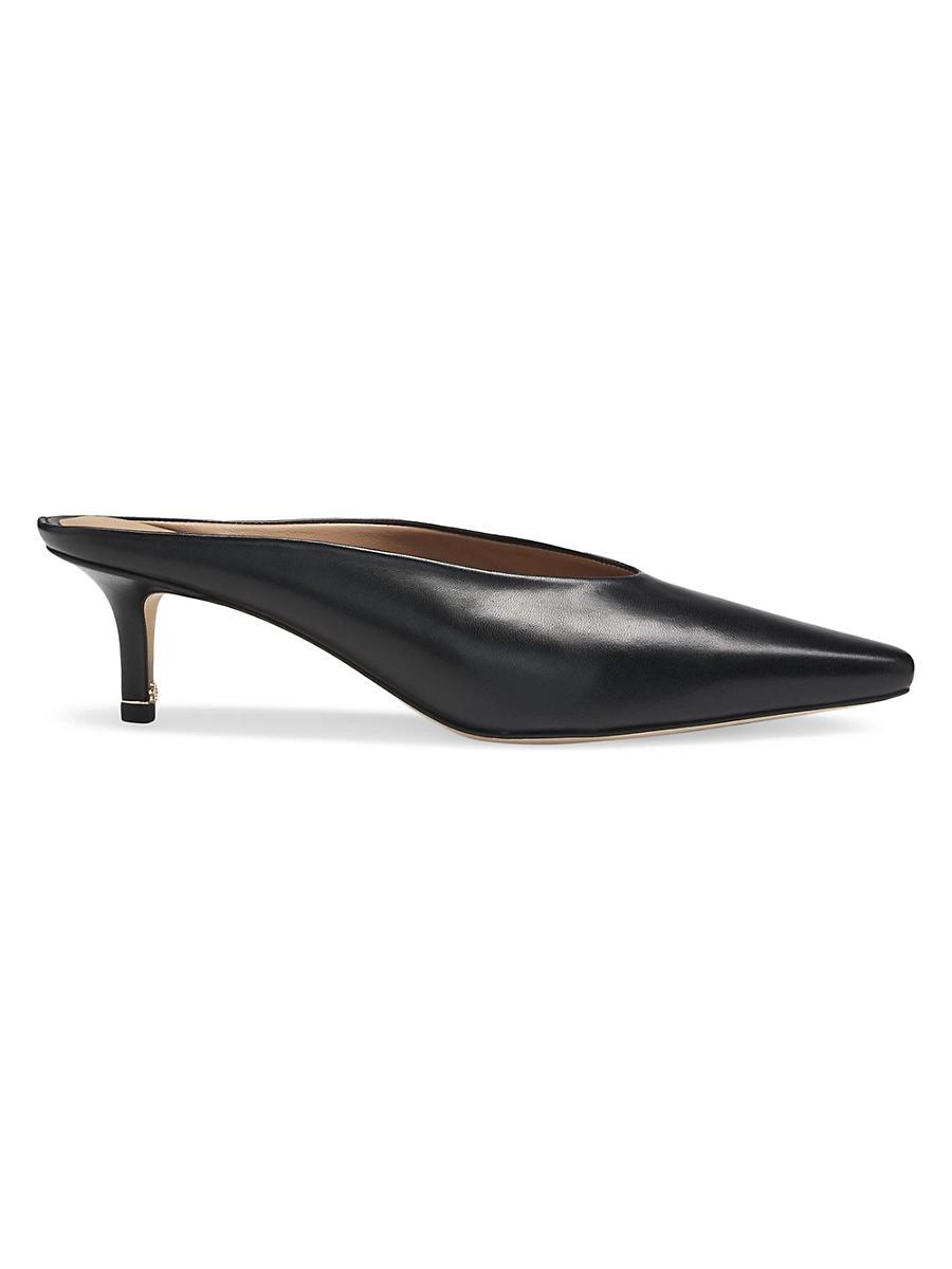 Womens Backless Mules in Nappa Leather Product Image