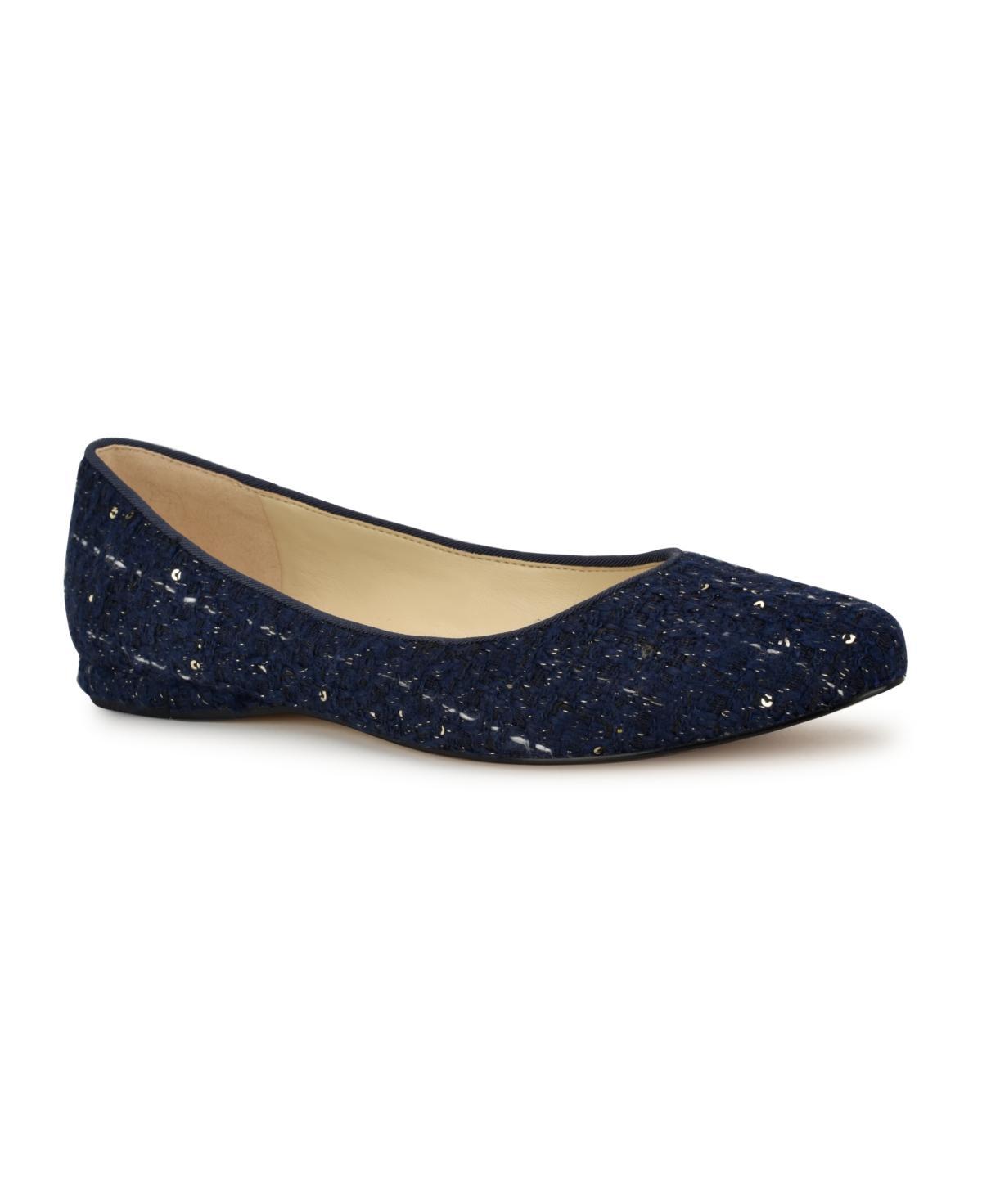 Nine West Speakup Women's Leather Ballet Flats, Size: 7 Wide, Light Natural Product Image