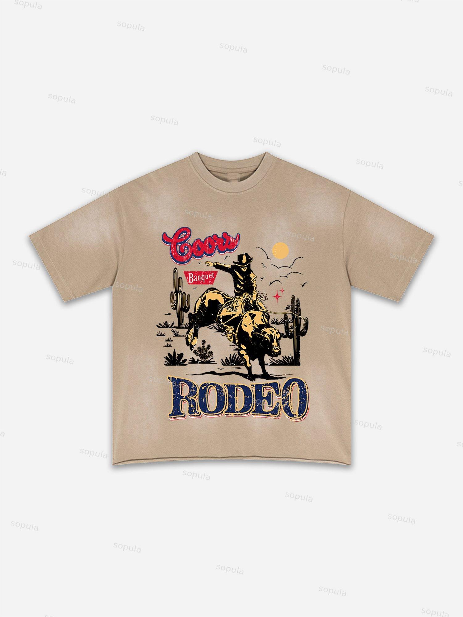 Lips Graphic Print Washed T-shirt Product Image