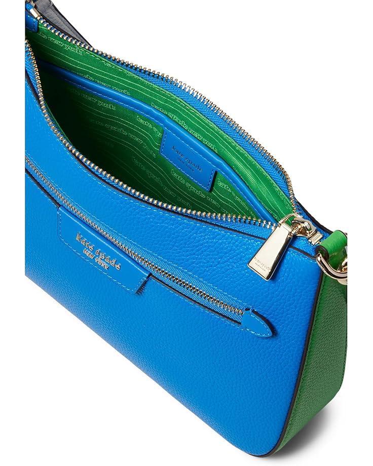 Knott Croc Embossed Leather Medium Crossbody Tote Product Image