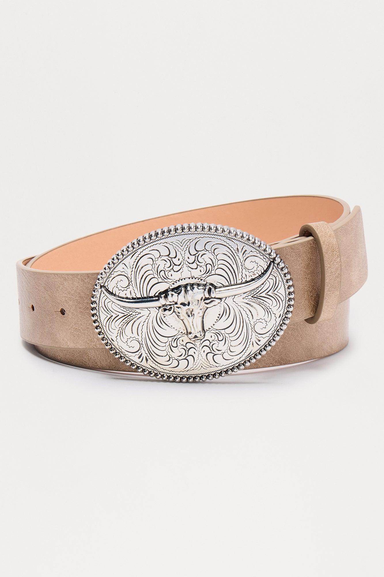Bullseye Belt - Taupe Product Image