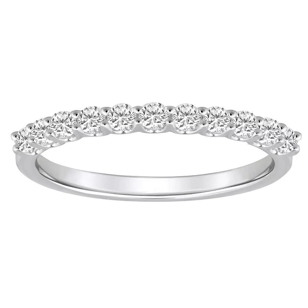 Alyson Layne 14k Gold 1/3 Carat T.W. Diamond 11-Stone Wedding Band, Womens Pink Product Image