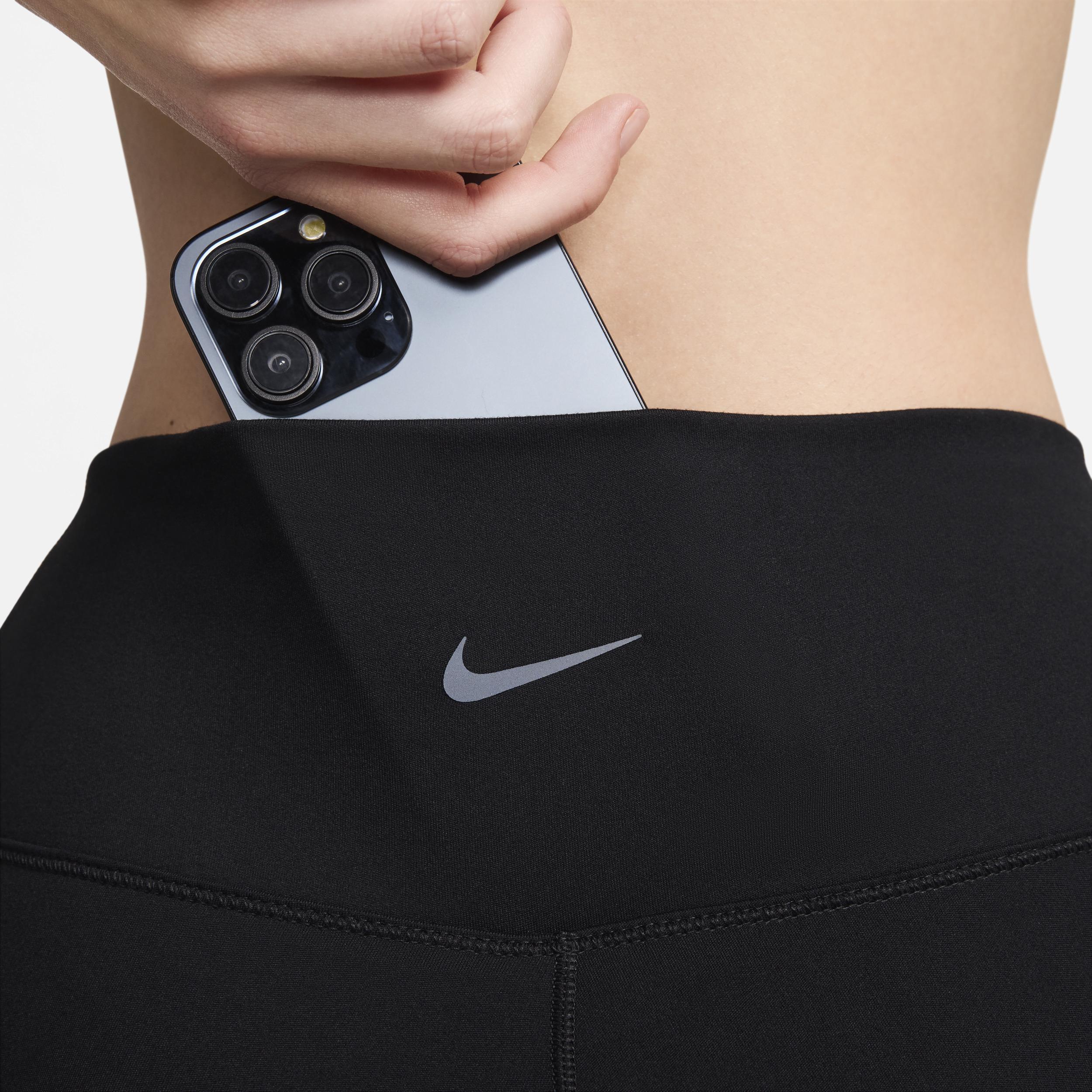 Women's Nike One High-Waisted 5-in. Biker Shorts, Size: XXL, Black Product Image