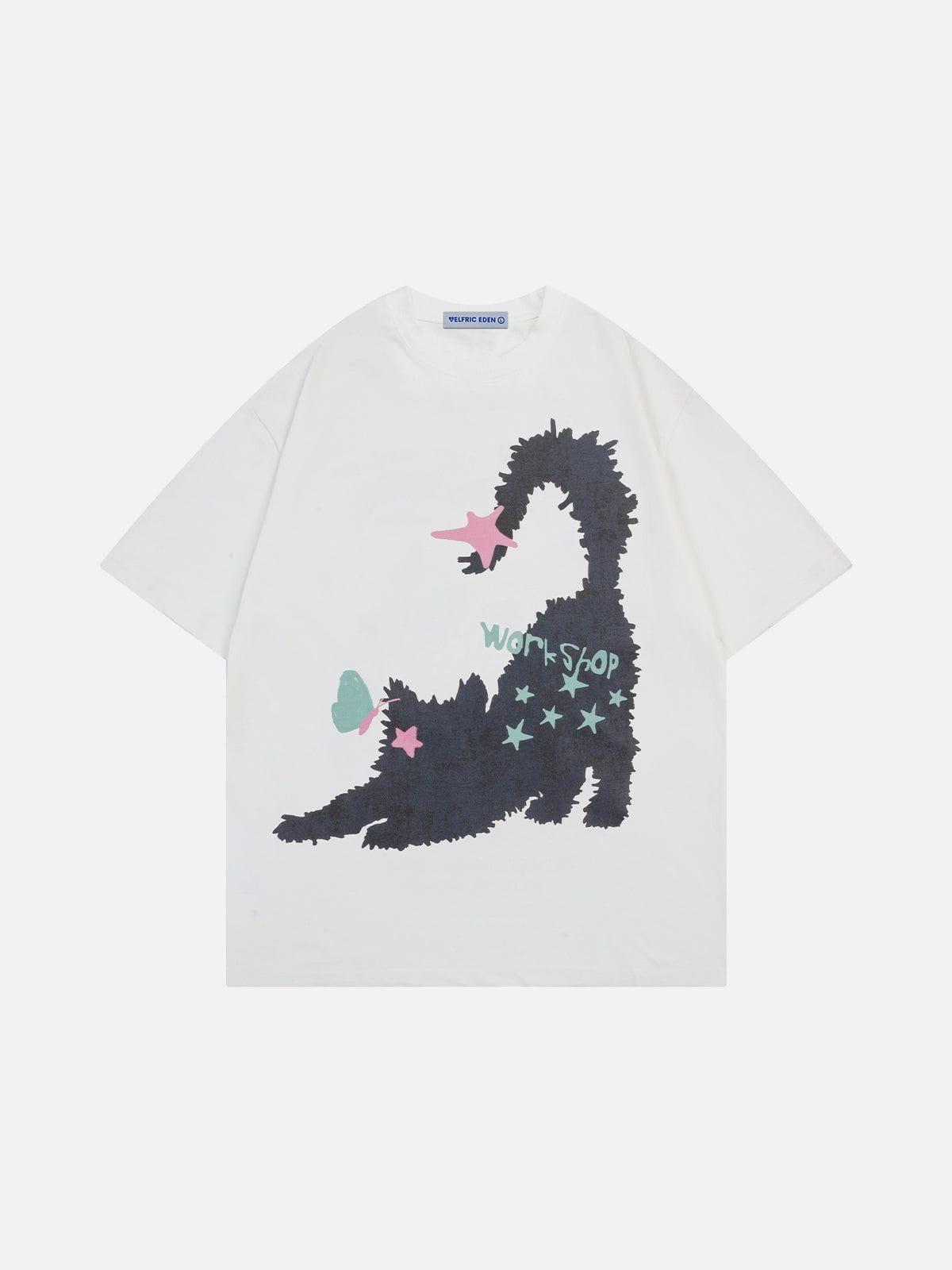 [Pre-Order] Aelfric Eden Star Cat Print Tee Product Image
