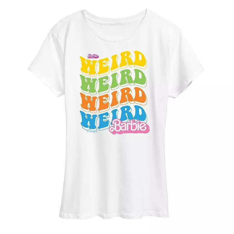 Womens Barbie The Movie Weird Stack Graphic Tee, Girls Product Image