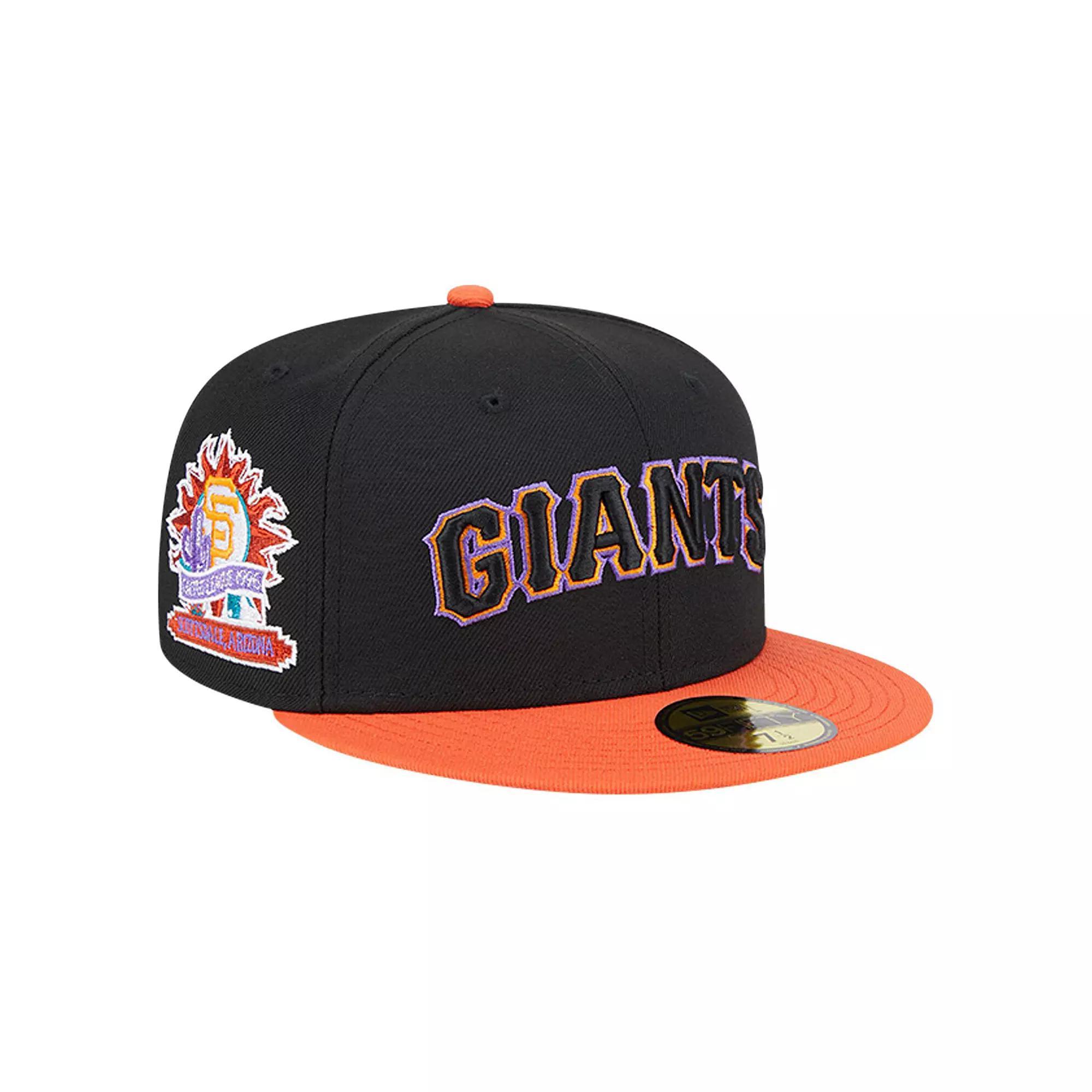 Men's New Era Black San Francisco Giants  Retro Spring Training 59FIFTY Fitted Hat, Size: 7 3/8 Product Image
