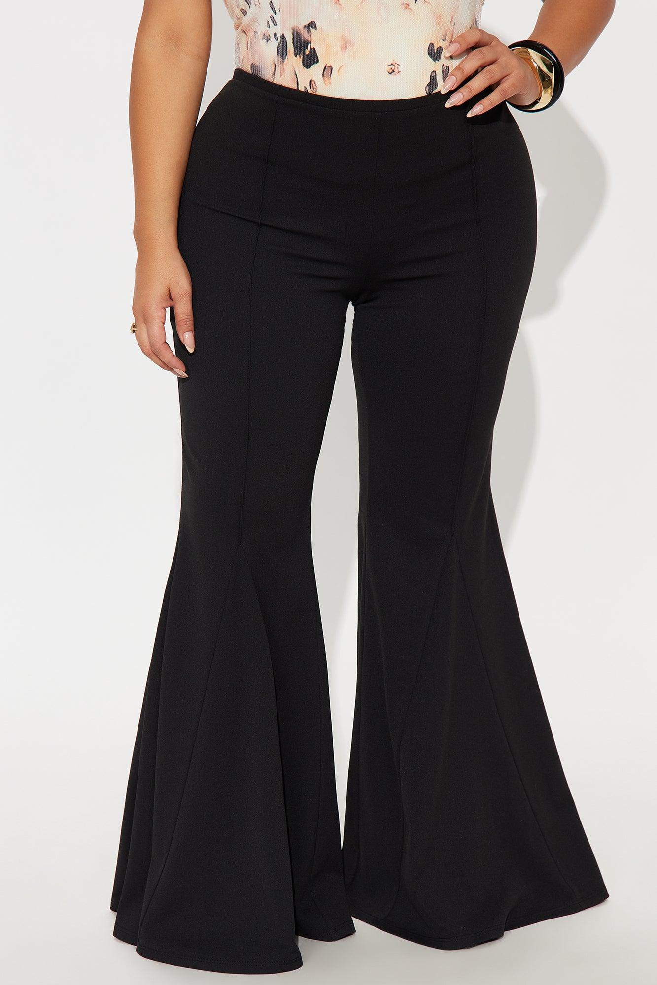 Marysol Crepe Flare Pant - Black Product Image