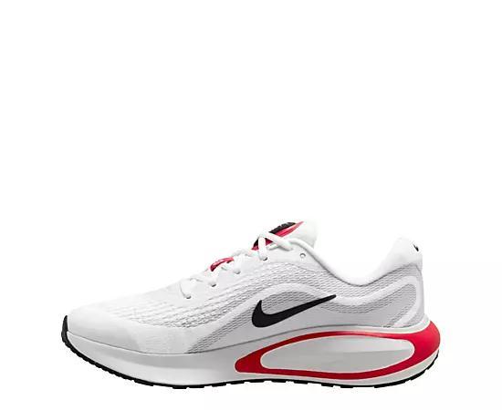 Nike Journey Run Men's Road Running Shoes, Size: 15, White Black Red Product Image