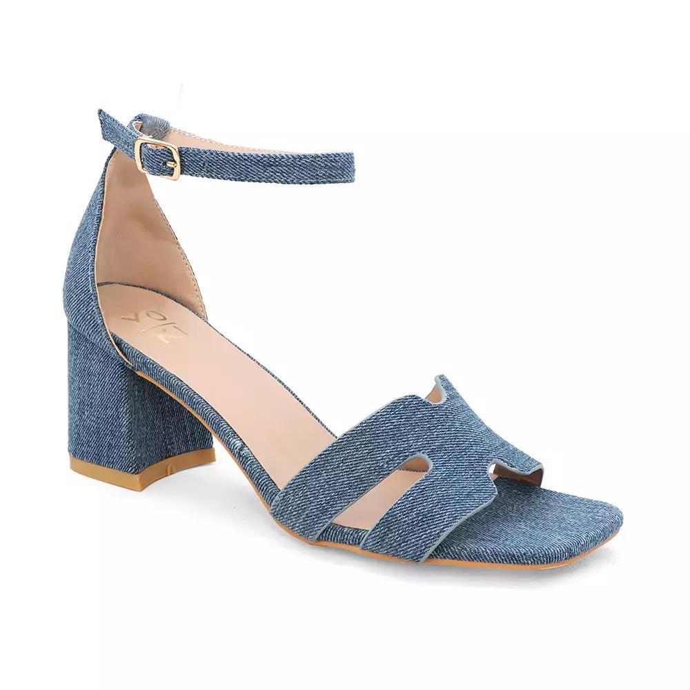 Yoki Tavin Women's H-Band Open Toe Sandals, Size: 6.5, Blue Product Image