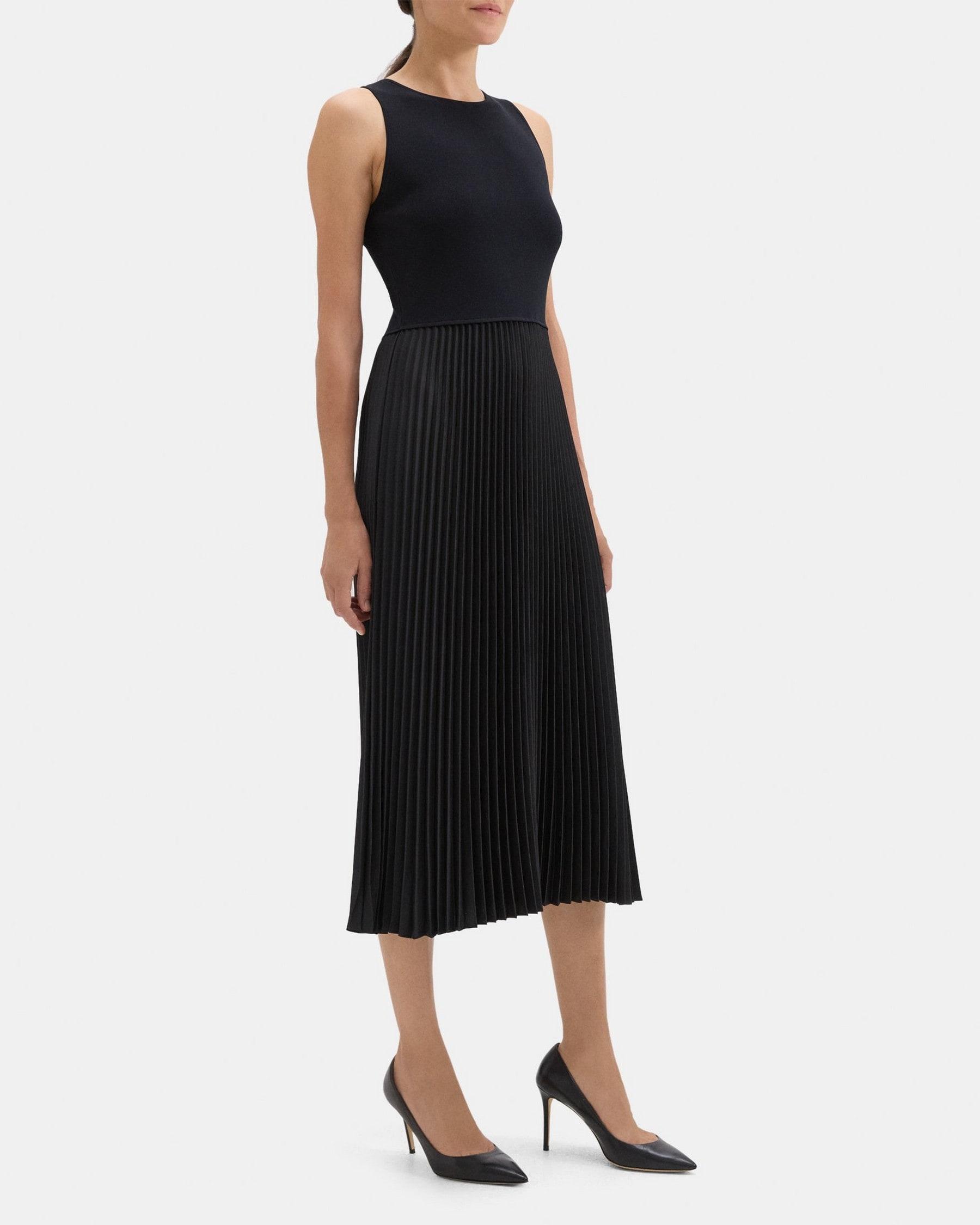 Tank Strap Dress in Compact Stretch Knit Product Image