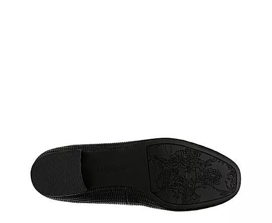 LifeStride Cheers Women's Woven Flats, Size: 8.5 Wide, Black Faux Product Image