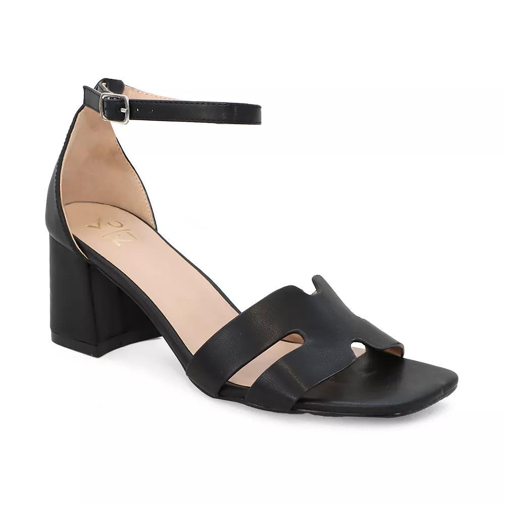 Yoki Tavin Women's H-Band Open Toe Sandals, Size: 9, Black Product Image