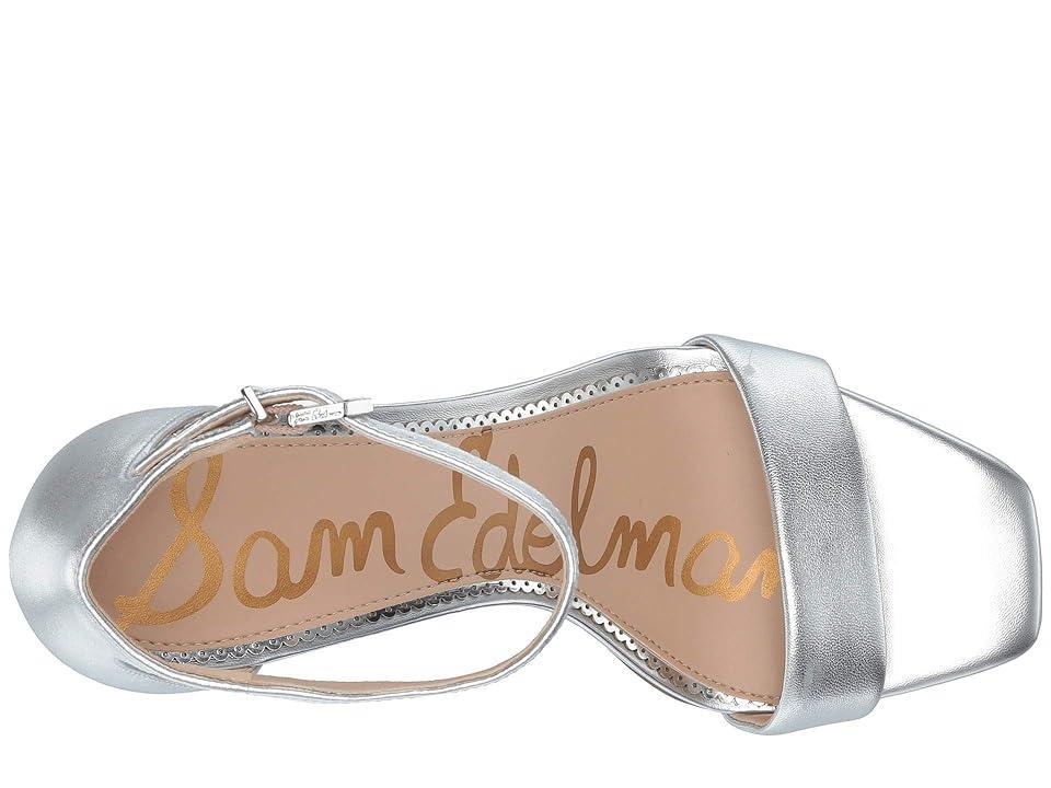 Sam Edelman Daniella Leather Ankle Strap Square Toe Dress Sandals Product Image