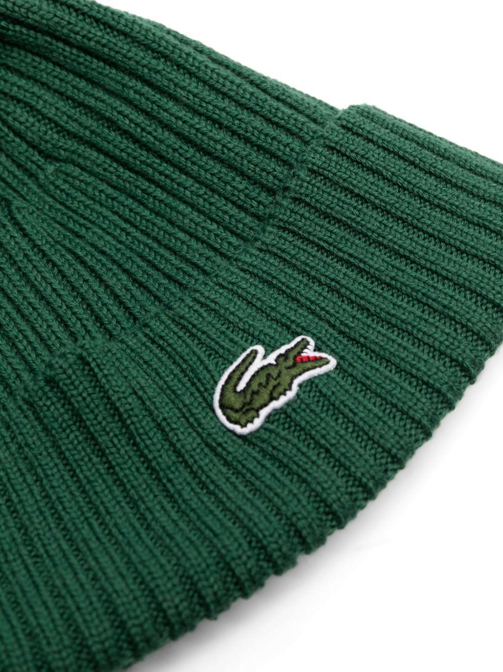 logo-patch wool beanie Product Image