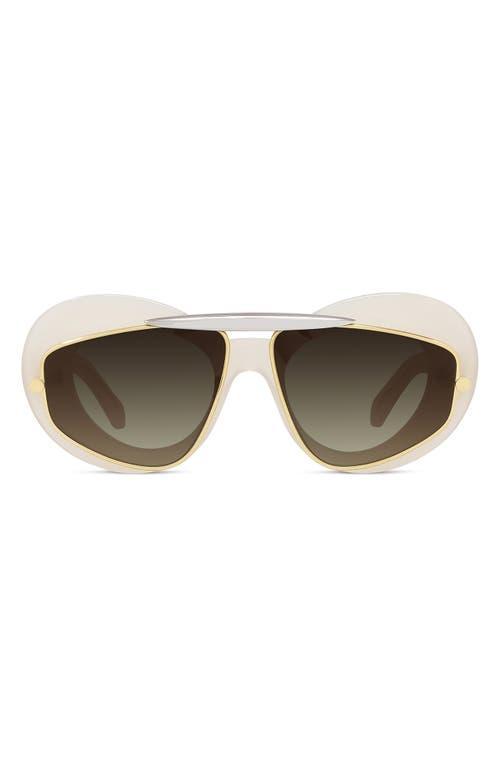 Womens Double Frame 47MM Geometric Sunglasses Product Image