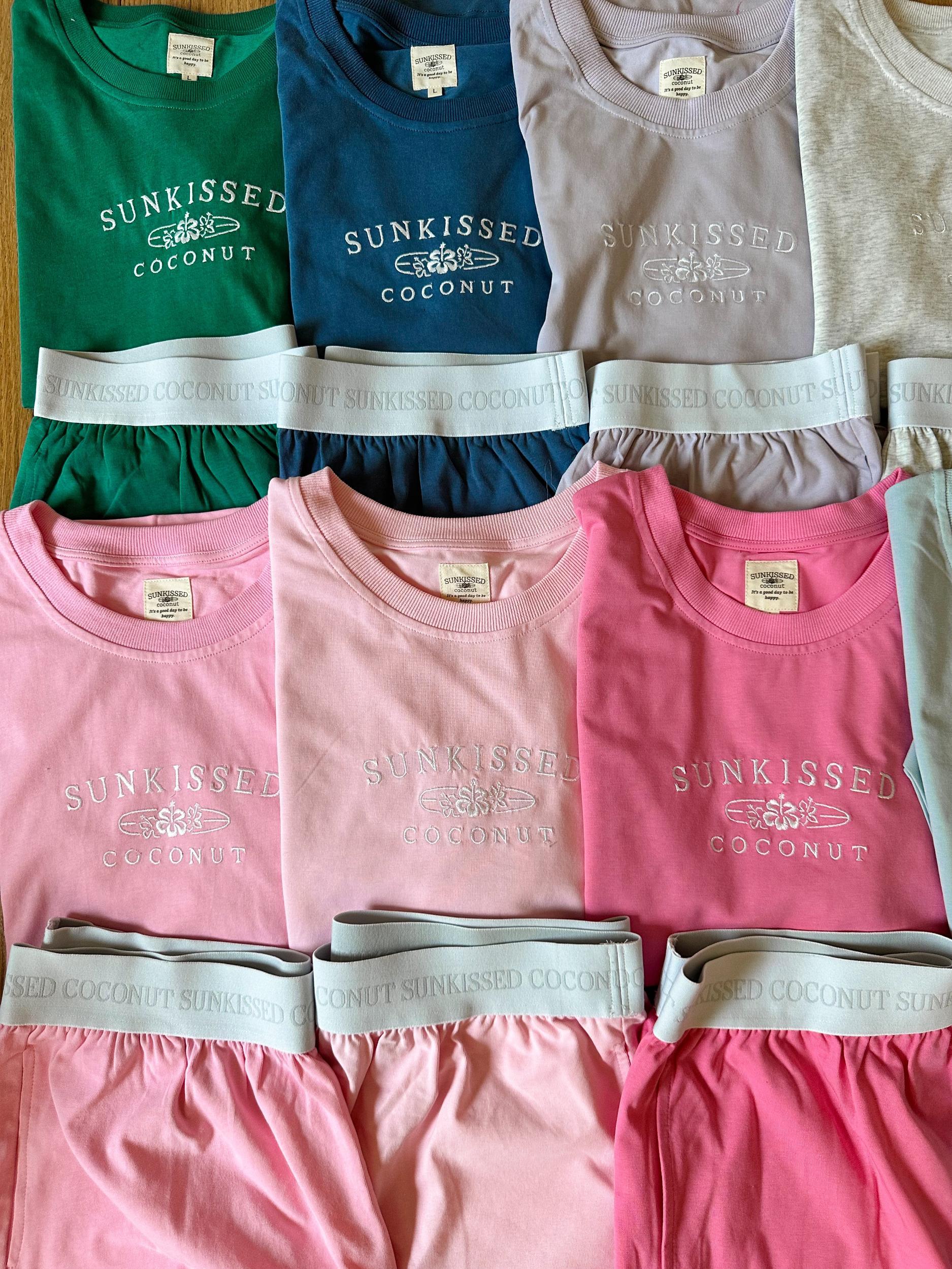 Italian Purple Basic Watercolor Shorts Product Image