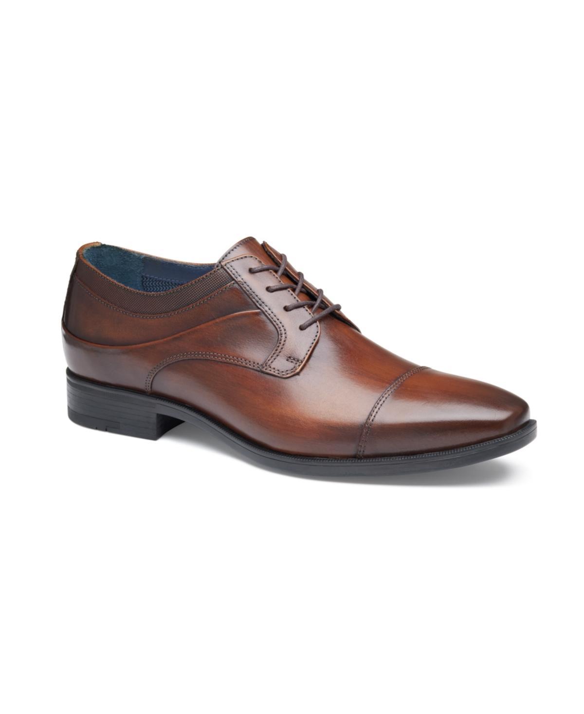 Johnston  Murphy Mens Gibbons Leather Cap Toe Oxfords Product Image