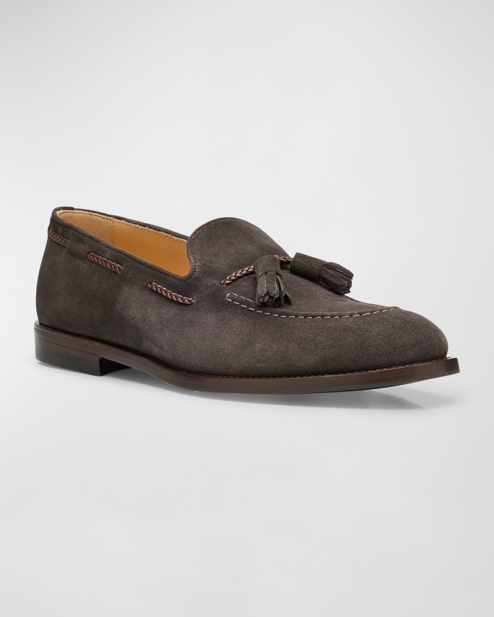Men's Suede Tassel Loafers Product Image