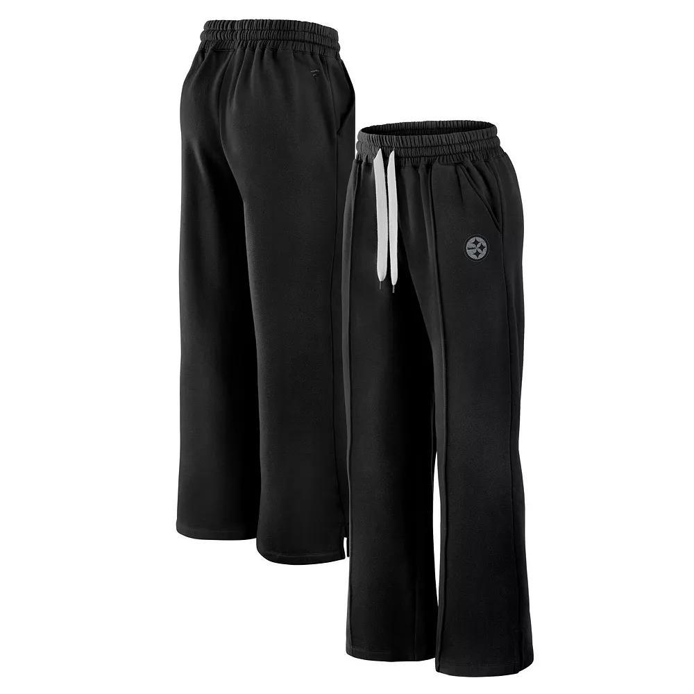 Women's Fanatics Black Pittsburgh Steelers Elements Fleece Sweatpants, Size: 3XL Product Image