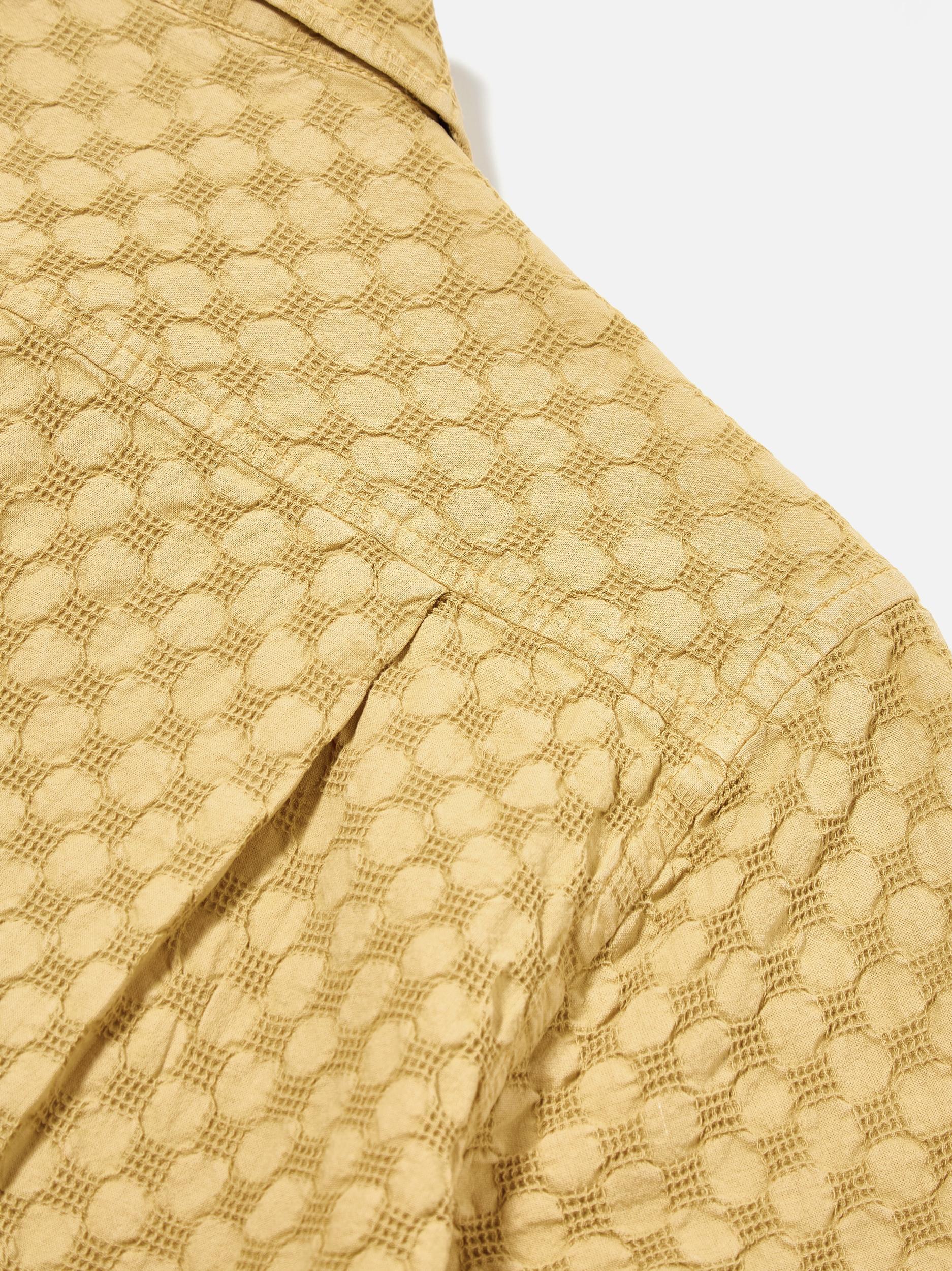 Universal Works Island Shirt in Camel Dot Waffle Product Image