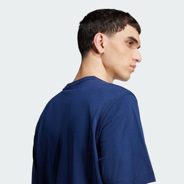 adidas Trefoil Essentials Tee Night Indigo L Mens Product Image