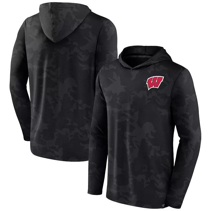Men's Fanatics Branded  Black Minnesota Golden Gophers Camo Hoodie Long Sleeve T-Shirt, Size: Large Product Image