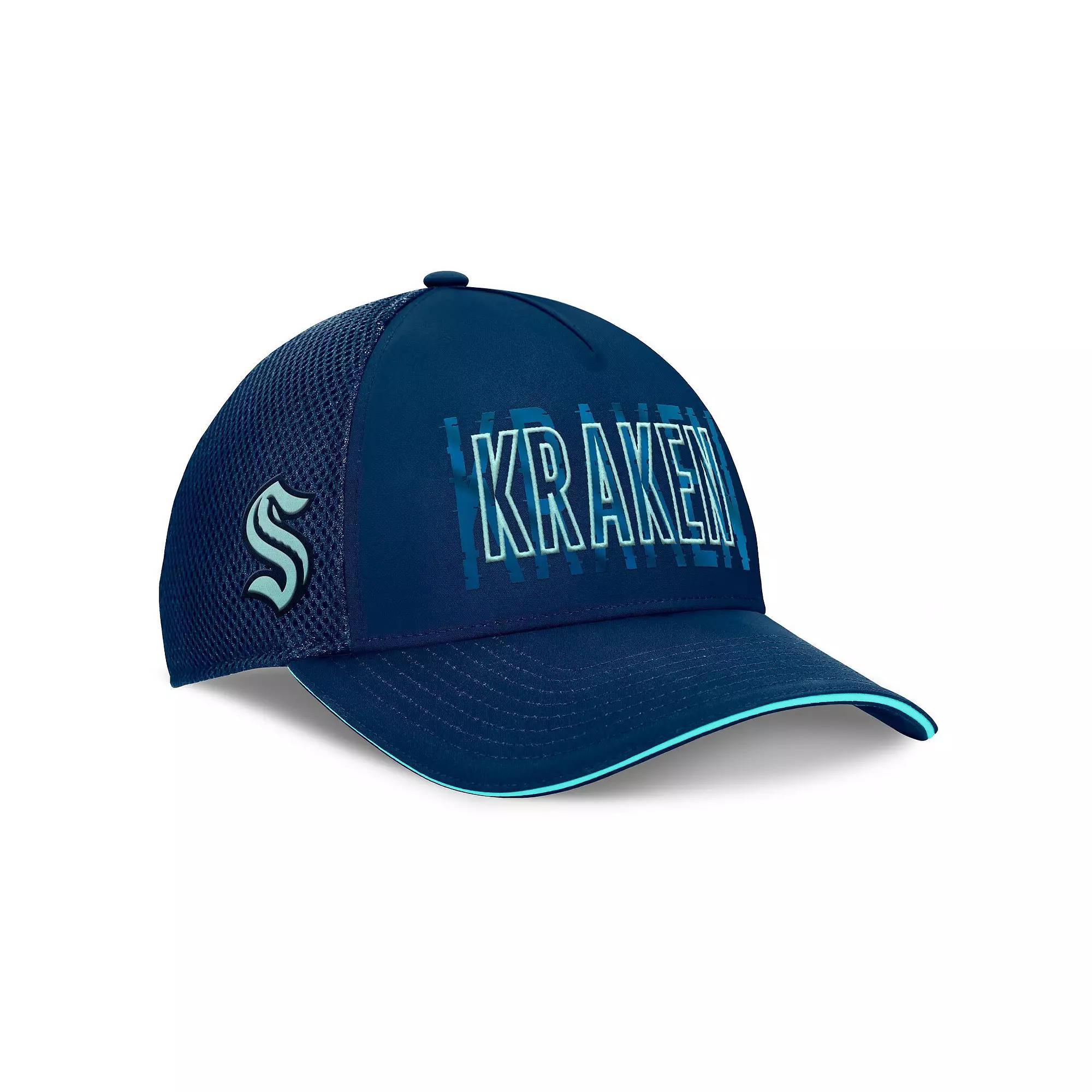 Men's Fanatics Deep Sea Blue Seattle Kraken Fundamental Flex Hat, Size: Large/XL, Krk Blue Product Image
