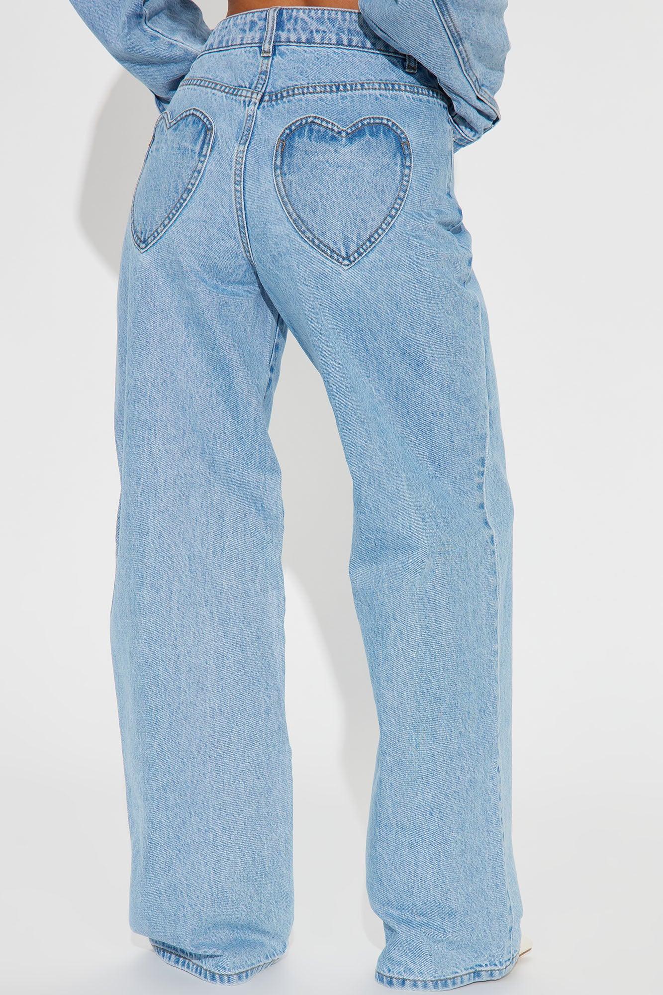 Match Made In Heaven Straight Leg Jeans - Light Wash Product Image