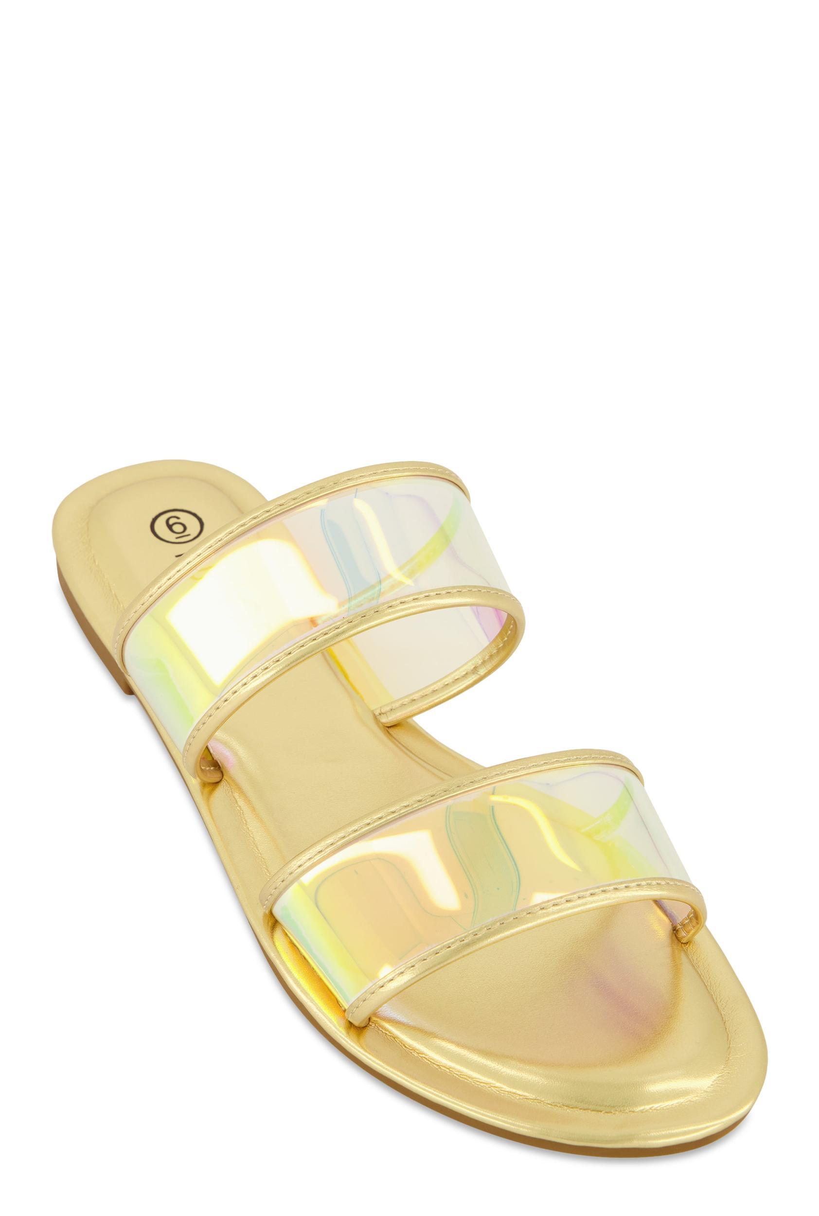 Womens Double Band Slide Sandals Product Image