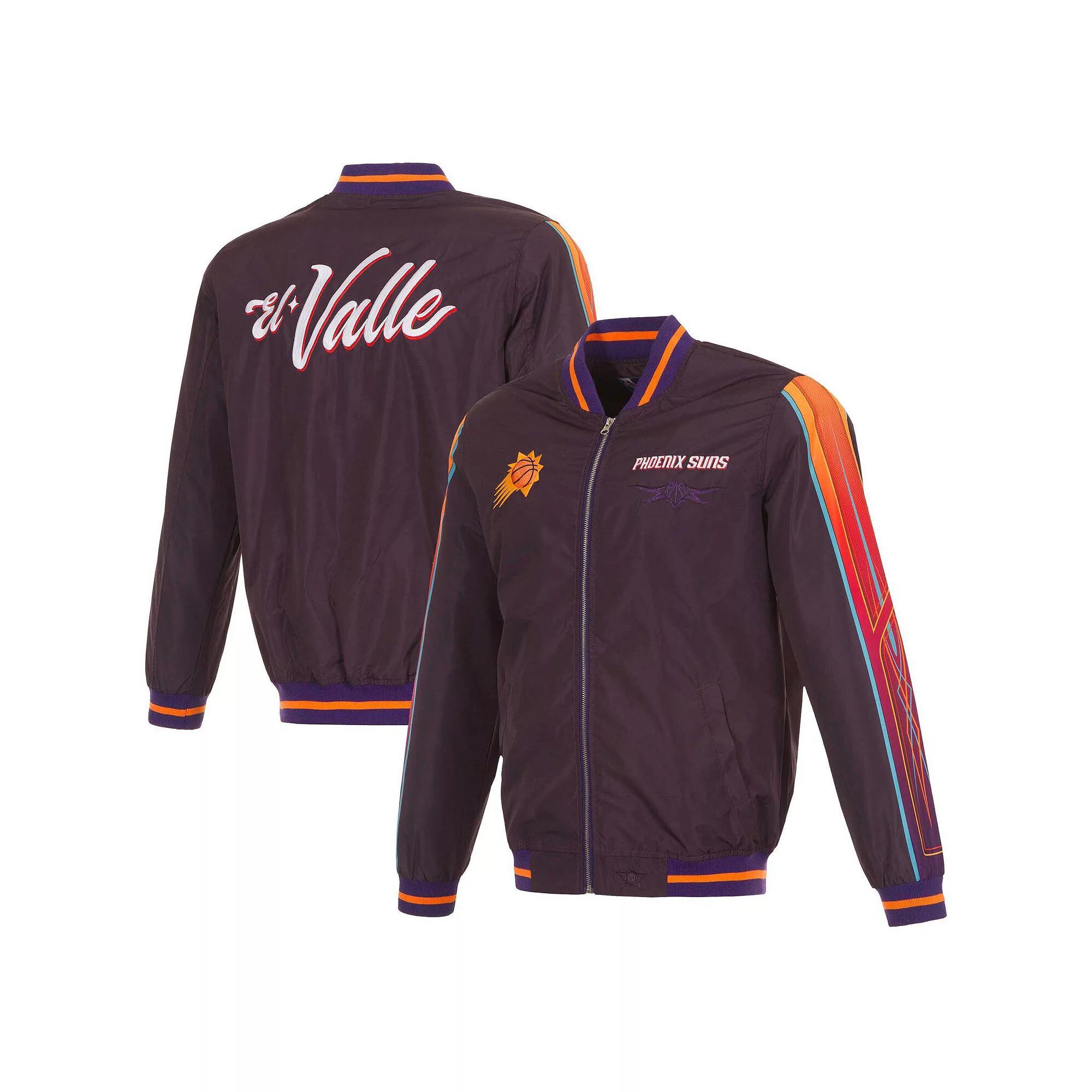 Mens JH Design Purple Phoenix Suns 2023/24 City Edition Nylon Full-Zip Bomber Jacket Product Image