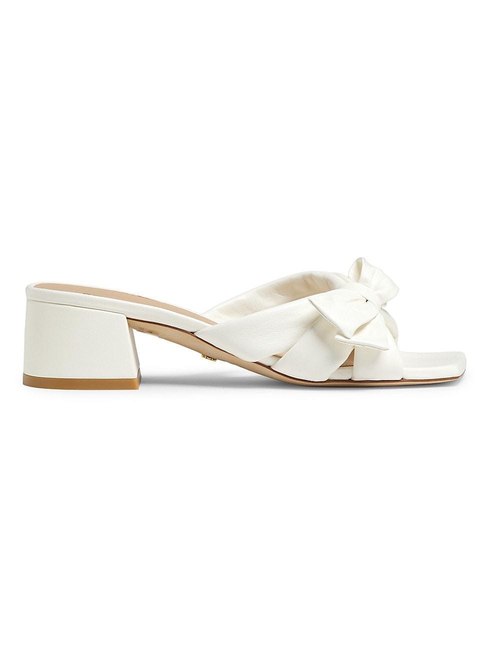 Womens Sofia Leather Slides Product Image