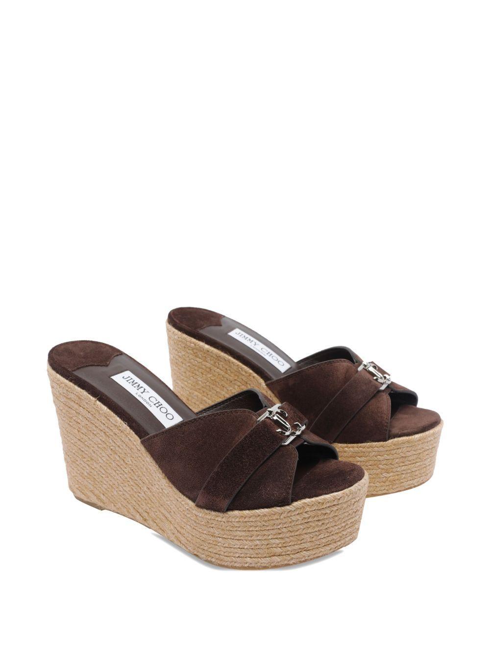 100mm Leda wedge sandals Product Image